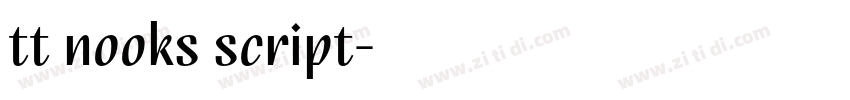tt nooks script字体转换